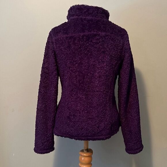 L. L. Bean Women's Full Zipper Teddy Mock Neck Jacket - Picture 4 of 7